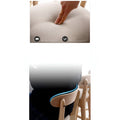 MIRODEMI® Minimalistic Nordic-Styled Bar Stool with Backrest Made of Solid Wood Details