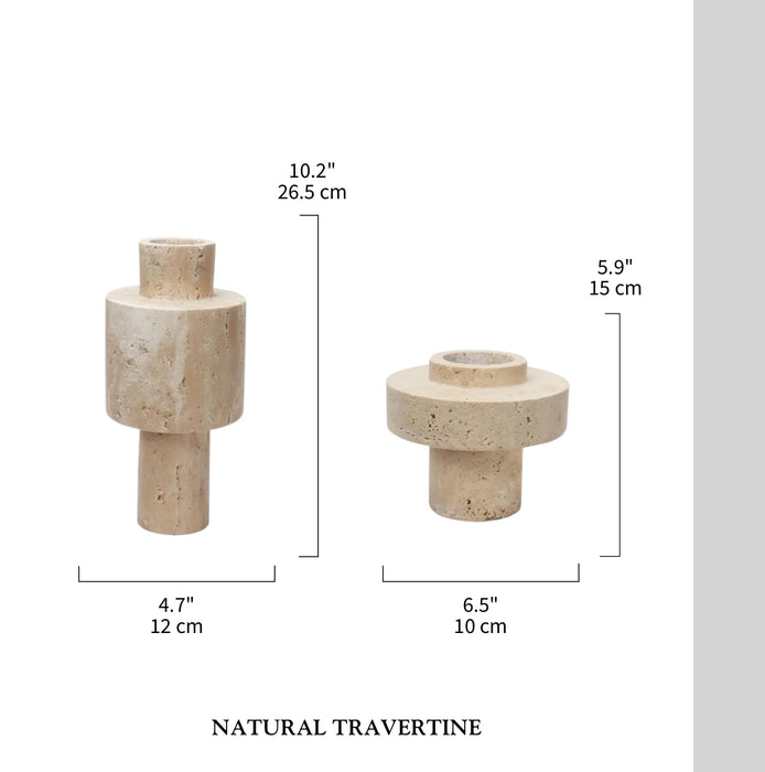 MIRODEMI® Modern Creative Travertine Marble Vase