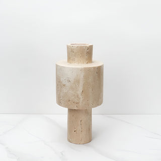 MIRODEMI® Modern Creative Travertine Marble Vase For Living Room, Dining Room