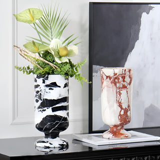 MIRODEMI® Luxury Marble Vase for Living Room, Kitchen Island, Bedroom, and More