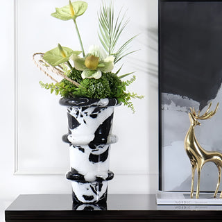 MIRODEMI® Contemporary Marble Vase for Stylish Home Interiors