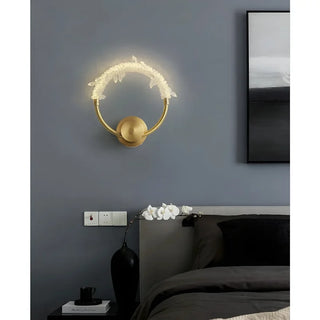 MIRODEMI® Mollerussa | Minimalist Luxury Crystal LED Wall Lamp | wall light | wall sconce | for bedroom | for hotel