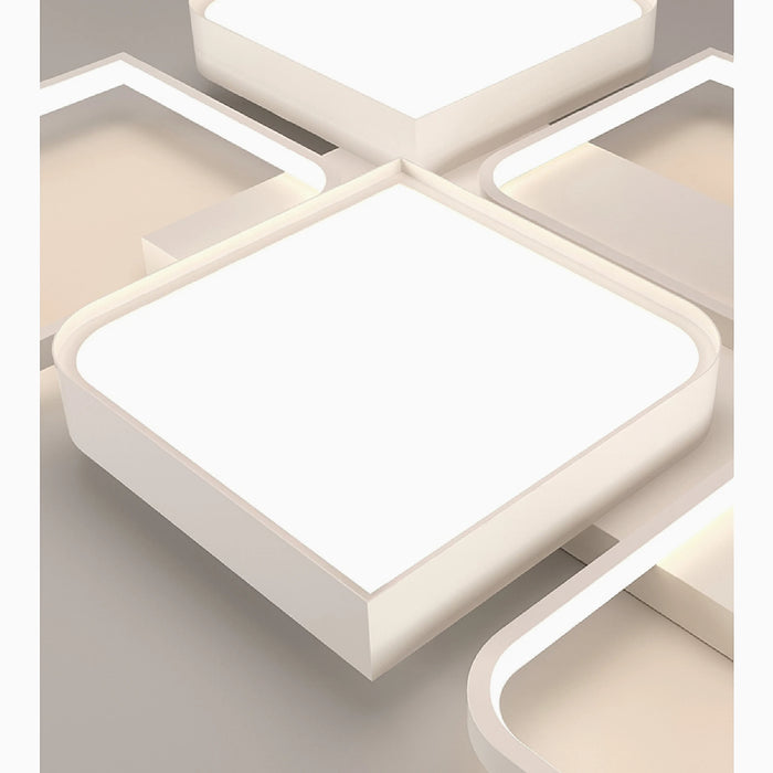 MIRODEMI® Mons | Modern white Square LED Ceiling Light
