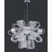 MIRODEMI® Montenotte | Flower-Shaped Glass Ceiling Chandelier