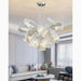 MIRODEMI® Montenotte | Flower-Shaped Glass Ceiling Chandelier