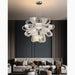 MIRODEMI® Montenotte | Flower-Shaped Glass Ceiling Chandelier