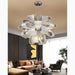 MIRODEMI® Montenotte | Flower-Shaped Glass Ceiling Chandelier