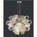 MIRODEMI® Montenotte | Flower-Shaped Glass Ceiling Chandelier