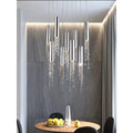 MIRODEMI® Monterosso | Hanging Silver Crystal Light Fixture