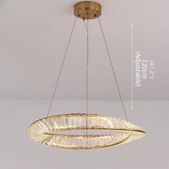 MIRODEMI® Monthey | Luxury Gold Crystal Chandelier for Living Room