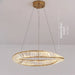 MIRODEMI® Monthey | Luxury Gold Crystal Chandelier for Living Room
