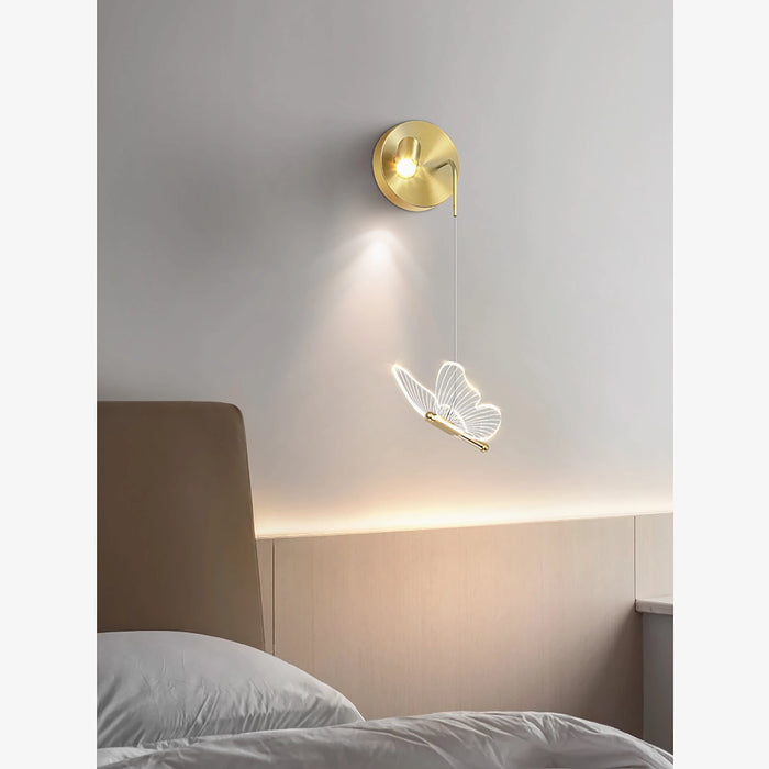 MIRODEMI® Montijo | Butterfly Bedside Wall Lamp for Kids Room | wall sconce | wall light
