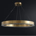 MIRODEMI® Morges | Gold Round Chandelier for Hotel