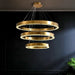 MIRODEMI® Morges | Gold Crystal Round Chandelier for Dining Room Living Room Bedroom Kitchen Island  Bar