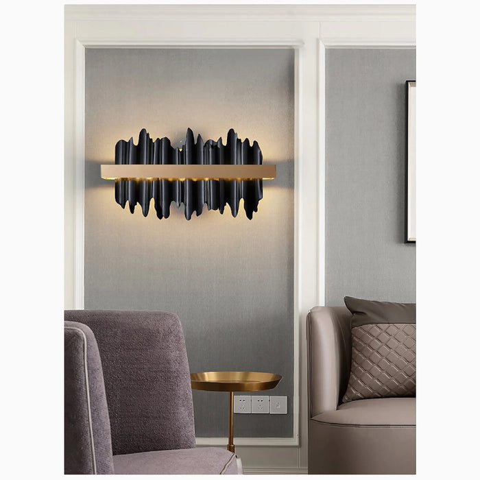 MIRODEMI Moulinet black wall sconce