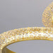 MIRODEMI® Münchenstein | Gold/Black Crystal Ring Chandelier for Bedroom
