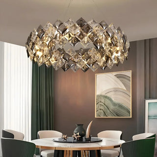 MIRODEMI® Münchenwiler | Modern Chrome Crystal Lamp for Bedroom