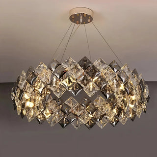 MIRODEMI® Münchenwiler | Modern Chrome Crystal Lamp for Bedroom