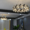 MIRODEMI® Münchenwiler | Modern Chrome Crystal Lamp for Bedroom