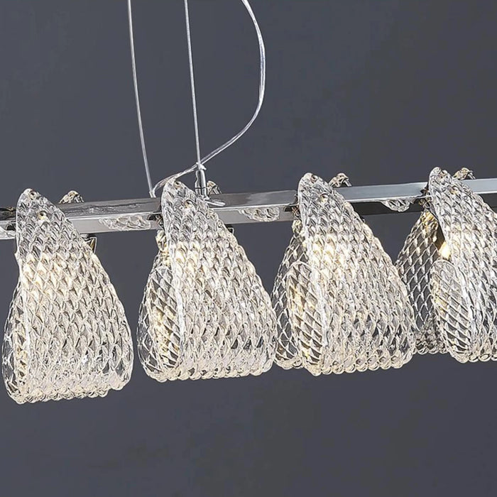 MIRODEMI® Muri bei Bern | Modern Silver Glass Lamp for Kitchen