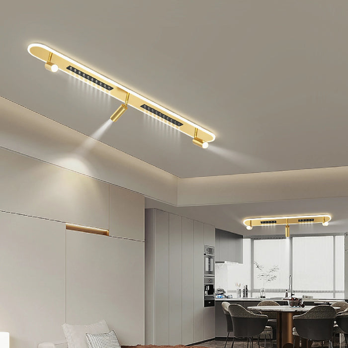 MIRODEMI® Neufchâteau | Dimmable golden Spotlight Ceiling Lamp