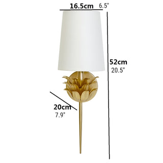 MIRODEMI® Neuhausen am Rheinfall | Gold Wall Lamp in the Shape of Flower