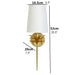 MIRODEMI® Neuhausen am Rheinfall | Gold Wall Lamp in the Shape of Flower