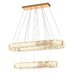 MIRODEMI® Nieuwpoort | Oval Modern Crystal Chandelier for House