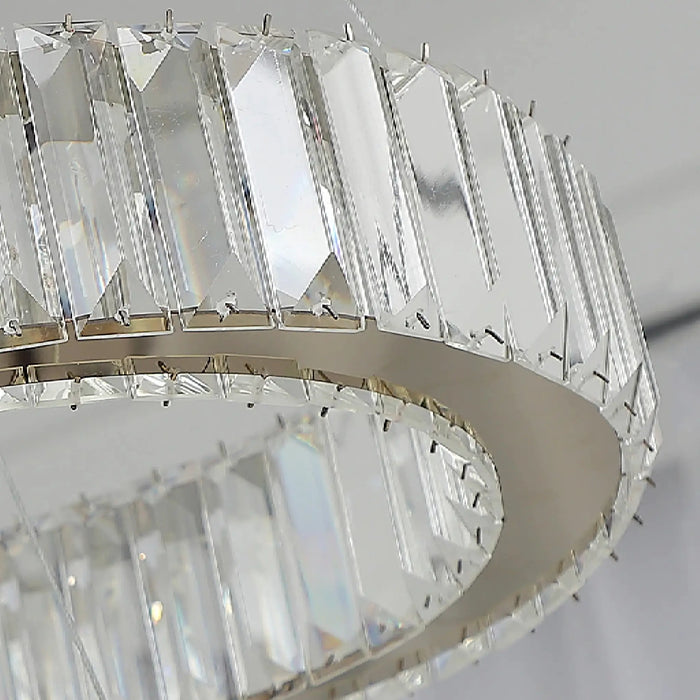MIRODEMI® Nieuwpoort | Oval Modern Stylish Crystal Chandelier for Dining Room