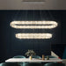 MIRODEMI® Nieuwpoort | Lovely Oval Modern Crystal Chandelier for Dining Room