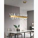 MIRODEMI® Ninove | Gold Rectangle Exclusive Crystal Chandelier for Dining Room, Living Room