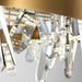 MIRODEMI® Ninove | Gold Rectangle Crystal Aesthetic Chandelier for Dining Room, Living Room
