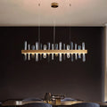 MIRODEMI® Nivelles | Rectangle Perfect Gold Chandelier Crystal Chandelier for Living Room