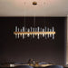 MIRODEMI® Nivelles | Rectangle Perfect Gold Chandelier Crystal Chandelier for Living Room