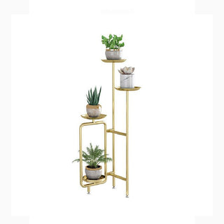 MIRODEMI® Nordic Creativity Golden Plant Stand for Porch, Living Room, Balcony 