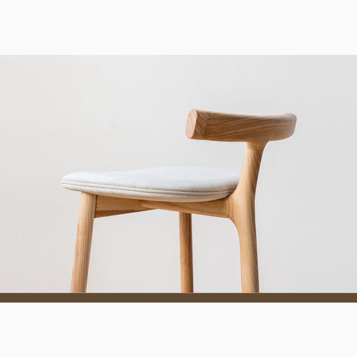 MIRODEMI® Nordic-Styled Bar High Stool Made of Solid Wood Details