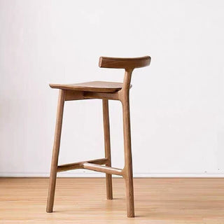 MIRODEMI® Nordic-Styled Bar High Stool Made of Solid Wood Details