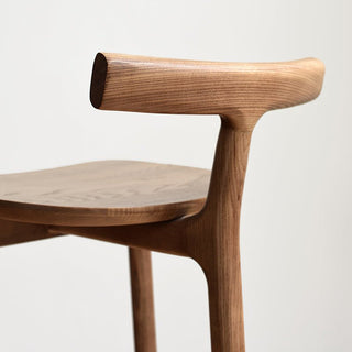 MIRODEMI® Nordic-Styled Bar High Stool Made of Solid Wood Details