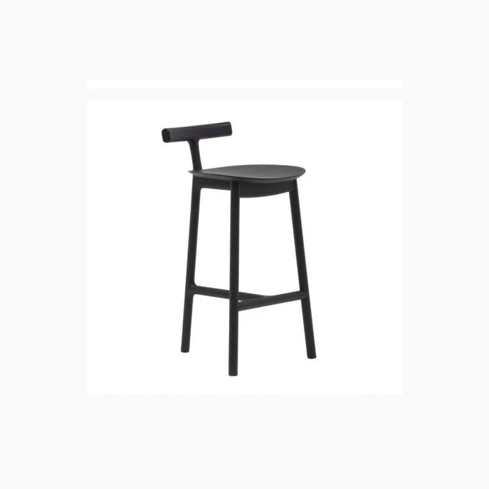 MIRODEMI® Nordic-Styled Bar High Stool Made of Solid Wood Details