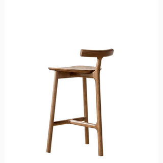 MIRODEMI® Nordic-Styled Bar High Stool Made of Solid Wood Details