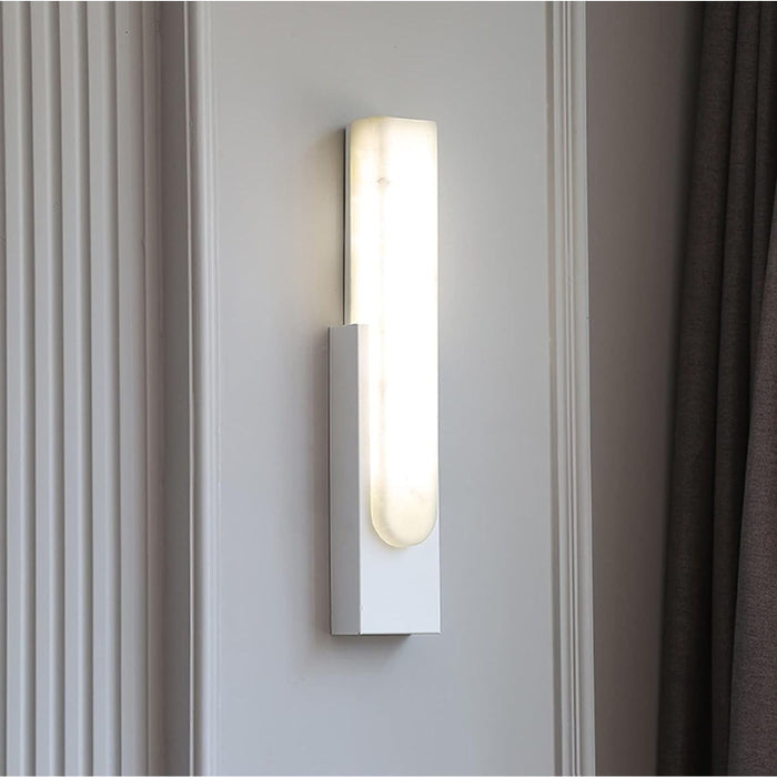 MIRODEMI® Nyon | Marble Rectangular Wall Lamp for Living Room