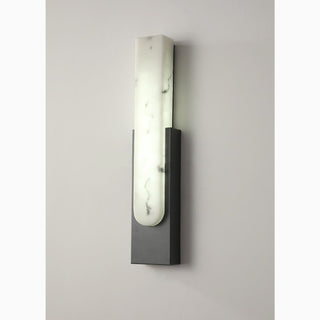 MIRODEMI® Nyon | Marble Rectangular Wall Lamp for Living Room