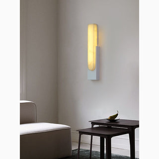 MIRODEMI® Nyon | Marble Rectangular Wall Lamp for Living Room