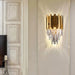 Golden Crystal Lamp | modern design |bedroom lighting | stylish appeal