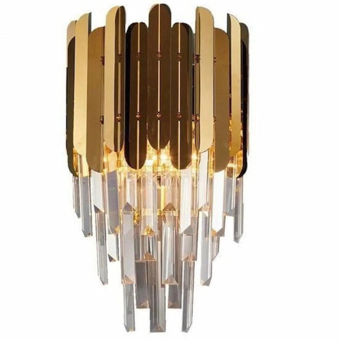 Golden Crystal Lamp | modern design |bedroom lighting | refined design