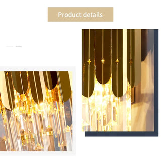 MIRODEMI® Oder | Modern Golden Crystal Wall Lamp