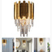Golden Crystal Lamp | modern design |bedroom lighting | versatile elegance