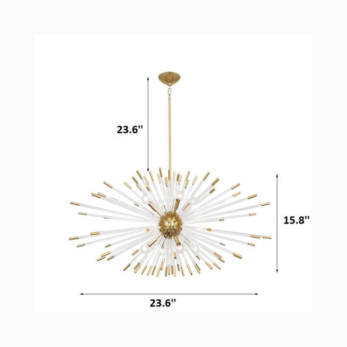 MIRODEMI® Oletta | Dandelion-Shaped LED Crystal Chandelier