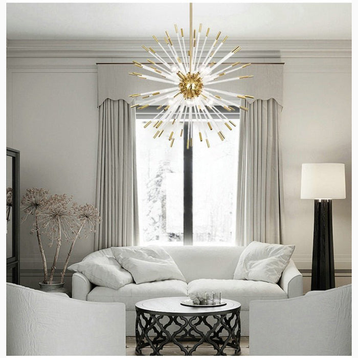 MIRODEMI® Oletta | Dandelion-Shaped LED Crystal Chandelier