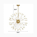MIRODEMI® Oletta | Dandelion-Shaped LED Crystal Chandelier